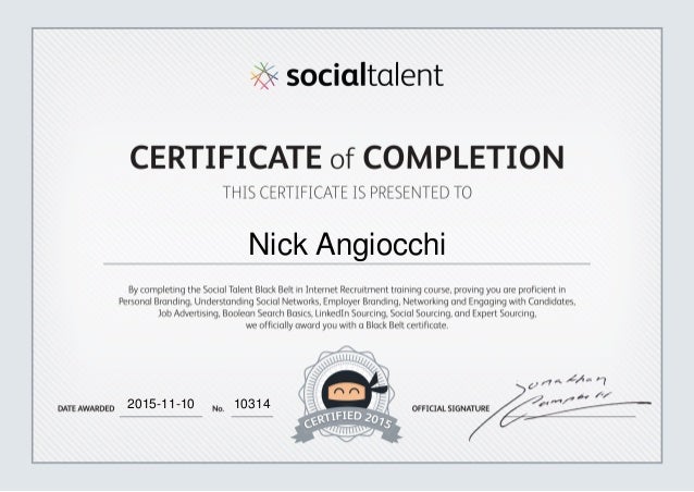 black certificate