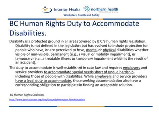 Disability Management Best Practices