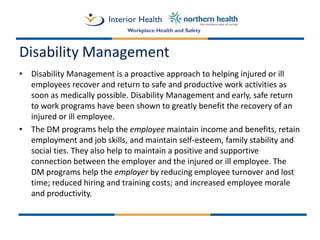 Disability Management Best Practices