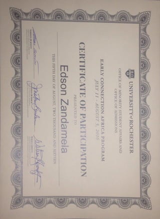 ECA Certificate