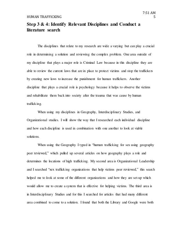 Phd thesis human trafficking