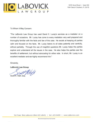 Scott Haft Reference Letter