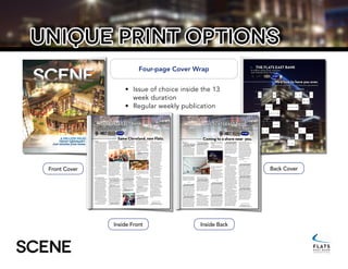 unique print options
Front Cover
The FlaTs easT Bank
We’d love to have you over.
A million miles from ordinary.
Just minutes from home.
Join us for any event. Here’s what we’ve got planned.
novemBer
s m t w t f s
tktktk tktktk
asap
tktktk asap
tktktk mem tktktk
January
s m t w t f s
sampl text
adg mem
so tktktk tktktk
boy nop
DecemBer
s m t w t f s
asd mma new
tktktk word
tktktk three tktktk
rpg fps
FeBruary
s m t w t f s
asap
tktkt
sooo tktktk test
test test
Back Cover
Four-page Cover Wrap
The FlaTs easT Bank
same Cleveland, new Flats.
A million miles from ordinary.
Just minutes from home.
Lago
Lago first debuted on August 27,
2006 as the first Italian restaurant in
the historic Tremont neighborhood
of Cleveland. Opened by noted chef
and restauranteur Fabio Salerno and
his wife Nicole, the pair wanted to
create a blend of contemporary and
northern tradition Italian cuisine
perfectly paired with wines from
Italy’s finest regions while welcoming
warm relationships within the
close knit community. After six
successful and memorable years in
the charming Tremont, an opportunity
arose that was an offer the Salerno’s
couldn’t refuse! Lago, which means
lake in Italian, was moving to the
revitalized waterfront property on the
East Bank of the Flats bringing chef-
owner Fabio Salerno back where his
career first took flight ( and where he
and his wife first met)!
Fabio and Nicole Salerno share
the cities excitement for the rebirth
of the Flats and the opportunity to be
even more involved in the growth of
the city. Lago will be everything you
have grown to expect & love while
embracing a new neighborhood to be
a part of.
Ken Stewart’s
Ken Stewart’s East Bank is
now open in the burgeoning Flats
East Bank complex. The restaurant
is located on the ground level of
Aloft Cleveland Downtown hotel,
which celebrated its grand opening
last weekend.Long anticipated by
local food and wine enthusiasts,
Ken Stewart’s East Bank is the
latest addition to Ohio’s popular
Ken Stewart Restaurant Group that
also includes Ken Stewart’s Grille,
Ken Stewart’s Tre Belle, and Ken
Stewart’s Lodge.The new Cleveland
location will offer cuisine similar
to the original location in Akron,
including generous portions of
delectable steaks, seafood, global
cuisine, and an award-winning wine
list of more than 200 wine selections.
As a nod to its waterfront
location, the restaurant features
a nautical theme with an actual
porthole linking the lounge and
dining room. A glass-enclosed
fireplace and smokestack-style
chandeliers above each booth pay
quiet homage to the city’s industrial
history. The contemporary design
includes almost 200 guest seats –
including eight at the chef’s counter
for those foodies who want to get
up close to the action in the open
kitchen. The facility also features
an elegant patio (opening soon)
and a private dining area with flat
screen televisions for meetings and
presentations.Ken Stewart’s upscale
design provides an appropriate
setting for the exquisite cuisine.
Noted for high-quality, impeccably
prepared steaks, the restaurant
serves USDA Prime that’s been aged
for at least 28 days.
The Willeyville
What is the Willeyville? A
restaurant and bar that focuses on
seasonal American comfort food
with a twist….making as much on
premise as we can.
What is American comfort
food? America is a melting pot so
we draw upon what the heck we
would want to eat at the time, while
keeping in mind that our food should
be familiar in either look or taste.
Nobody likes a food snob nor would
you want your chef to be one either.
We have fun pushing the envelope
and hope that our guest’s appreciate
our drive, but our first goal is to make
sure we are hospitable. Don’t get
me wrong we do have some foodie
words on our menu but chances are
I had to look up the spelling and I
know I mispronounced the words.
What Else Can You Do? We
have a full scale scratch baking
program that is focused on old world
baking methods which we can tailor
to your needs both wholesale and
retail. We also offer a number of our
handcrafted consumables for sale at
the restaurant or online.
Why do you make your own
ketchup?
We make
way more than
just our own
ketchup, but
to answer that
specifically, why
not? Cooking is
fun for us and
opening up a can of ketchup kind of
sucks. Our ketchup like a bunch of
our other stuff is very familiar with a
small hint of something different. We
also make hot sauce, yeast, bread,
tofu, miso, vinegar, grind our own
flour, tortillas, cheese, salumi, etc.
So your kitchen may do all
this but your bar suffers right?
We take the same approach to
our bar program. We make bitters,
limoncello, tonic, vermouth, and
ginger beer. I have a soft spot for our
Moscow Mule which I hear is at the
very least tied for best in the world,
the Kremlin’s is supposed to be
gangbusters.
So what is the deal with
the Willey Wieners? Hot dogs
are delicious ours are just a whole
lot more delicious, 100% all pork
supplied from Miller Livestock
Kinsman, OH. We grind, case, twist,
and smoke the weiner’s twice a week
along with our steamed brioche
buns. We are quite proud of our
wieners….you need to have one in
your mouth soon and often. They are
available at lunch and at the bar all
day and night.
So what is up with the name,
The Willeyville? It is an homage to
John Willey who was the first major
of Cleveland in the 1830’s. For a 20
yr span this area, or close to this
area, was referred as Willeyville,
pronounced Why-lee-ville….do we
know it is pronounced like that, well
no…but the other way sounds like a
strip club!
W XYZ
Mix, meet & mingle over drinks
at our W XYZ bar. Enjoy draft beer,
pinot noir and our seasonal cocktails
from “around the world with Aloft” -
we’ve got everything. Plus, we host
a variety of live music entertainment
and can’t-miss events.
Insider tip: Join us every
Wednesday 5-8 PM for Sushi Night
with Shinto Restaurant, right in W
XYZ bar. W XYZ is conveniently
located inside Aloft Downtown
Cleveland.
E B Fitness
Everyone’s welcome at E B
Fitness Club. Young or old. Fit or
unfit. It’s all good. We love helping
our members to be active. So step
inside and you’ll experience a health
club that’s actively different from all
the rest. Come and have a look for
yourself.
E B Fitness Club has searched
far and wide throughout the world
to bring unique state of the art
equipment not found in your typical
fitness club. We also provide the
standard ellipticals and treadmills
with built in touch screen televisions
and personal entertainment centers.
We offer the most advanced
strength training equipment known
to man today. Hoist Roc-it line is the
number one strength equipment in
the world today allowing the user
to become an integral part of the
exercise by continuously adjusting
the position of the user with the
movement of the exercise arm. As
a result, the Roc-it line embodies
a unique training experience that
achieves the unrestricted joint
movement and core activating
benefits of functional training
coupled with the stabilizing benefits
of machine-based equipment.
Our group exercise classes are
second to none. We offer the most
popular classes like Bootcamp,
Zumba, Yoga, Pilates HiLo Cardio,
Spinning, Kickboxing and core
conditioning to say the least. Our
classes will be lead by highly
experienced and skilled certified
instructors.
When we designed the club,
we wanted to go beyond most
fitness clubs, so we decided to
add the functional training area
where we will offer programs like
Cross Train, Human Sport and TRX
suspension training. This is an
alternative to individual personal
training, consisting of a small group
of 5-8 members to ensure personal
attention and instruction.
Our personal training team
consists of certified, degreed
professional individuals that have
been handpicked, screened and
tested to provide you the best
service possible and give you the
professional attention you deserve
and need.
Learn more by visiting
flatseast.com
The FlaTs easT Bank
Coming to a shore near you.
A million miles from ordinary.
Just minutes from home.
Phase 1
Phase I of this contemporary
mixed-use district is complete!
The incredible additions to
downtown Cleveland and the Flats
East Bank include a state-of-the-art
23 floor office tower with an open-
air rooftop deck for tenants Ernst
& Young and Tucker Ellis & West
LLP, among others. Also included is
the trendy 150-room Aloft hotel by
Starwood, a variety of restaurants
including Ken Stewart’s, Lago and
The Willeyville, and a 16,000 square
foot health club, E B Fitness Club.
----- FAQs ----
Ugit, estiosa nis eumquibus
volutatur repudit atibuscide?
Ped ut eatur, ut et re, conet quiandis
que peri dolorem quia eosam elest
et veroreniet abor sequi non num
cone ea consedi tiasit eum fuga. Ita
vollaut dolupta eruntis iliam volores
repuditatus il ipsundi que volupti
ossitas ut ra sam dita si des pedit,
veliquatus exceaquia que simpos
reperum ut qui asimo volupta.
Ugit, estiosa nis eumquibus
volutatur repudit atibuscide?
Ped ut eatur, ut et re, conet quiandis
que peri dolorem quia eosam elest
et veroreniet abor sequi non num
cone ea consedi tiasit eum fuga. Ita
vollaut dolupta eruntis iliam volores
repuditatus il ipsundi que volupti
ossitas ut ra sam dita si des pedit,
veliquatus exceaquia que simpos
reperum ut qui asimo volupta.
Ugit, estiosa nis eumquibus
volutatur repudit atibuscide?
Ped ut eatur, ut et re, conet quiandis
que peri dolorem quia eosam elest
et veroreniet abor sequi non num
cone ea consedi tiasit eum
fuga. Ita vollaut dolupta
eruntis iliam volores
repuditatus il ipsundi
que volupti ossitas ut
ra sam dita si des pedit,
veliquatus exceaquia que simpos
reperum ut qui asimo volupta.
Ugit, estiosa nis eumquibus
volutatur repudit atibuscide?
Ped ut eatur, ut et re, conet quiandis
que peri dolorem quia eosam elest
et veroreniet abor sequi non num
cone ea consedi tiasit eum fuga. Ita
vollaut dolupta eruntis iliam volores
repuditatus il ipsundi que volupti
ossitas ut ra sam dita si des pedit,
veliquatus exceaquia que simpos
reperum ut qui asimo volupta.
Phase 2
Construction for the second
phase of the Flats East Bank is
underway. The residential complex,
which will house 243 upscale
apartments, was the first building
to break ground out of the long and
exciting list of new attractions to
come to the Flats East Bank. Also
included as part of the residential
building will be 10-15 restaurants
and nightclubs, and several stories
of parking.
Additional development in the
spring of 2015 will usher in new
office space, dining, entertainment,
retail choices, an extensive 1200-
foot riverfront boardwalk and a
public park.
A few of the upcoming dining
and entertainment venus include:
Toby Keith’s Bar & Grill, The
Cleveland Beer Cellars, The Big
Bang (a dueling piano bar), Flip Side,
FWD:, Panini’s Bar & Grill, Crop
Kitchen & Vine and Cropicana. All
of which will be part of the Phase II
opening in spring 2015.
----- FAQs ----
Ugit, estiosa nis eumquibus
volutatur repudit atibuscide?
Ped ut eatur, ut et re, conet quiandis
que peri dolorem quia eosam elest
et veroreniet abor sequi non num
cone ea consedi tiasit eum fuga. Ita
vollaut dolupta eruntis iliam volores
repuditatus il ipsundi que volupti
ossitas ut ra sam dita si des pedit,
veliquatus exceaquia que simpos
reperum ut qui asimo volupta.
Ugit, estiosa nis eumquibus
volutatur repudit atibuscide?
Ped ut eatur, ut et re, conet quiandis
que peri dolorem quia eosam elest
et veroreniet abor sequi non num
cone ea consedi tiasit eum fuga. Ita
vollaut dolupta eruntis iliam volores
repuditatus il ipsundi que volupti
ossitas ut ra sam dita si des pedit,
veliquatus exceaquia que simpos
reperum ut qui asimo volupta.
Ugit, estiosa nis eumquibus
volutatur repudit atibuscide?
Ped ut eatur, ut et re, conet quiandis
que peri dolorem quia eosam elest
et veroreniet abor sequi non num
cone ea consedi tiasit eum fuga. Ita
vollaut dolupta eruntis iliam volores
repuditatus il ipsundi que volupti
ossitas ut ra sam dita si des pedit,
veliquatus exceaquia que simpos
reperum ut qui asimo volupta.
Phase 3
Lago first debuted on August 27,
2006 as the first Italian restaurant in
the historic Tremont neighborhood
of Cleveland. Opened by noted chef
and restauranteur Fabio Salerno and
his wife Nicole, the pair wanted to
create a blend.
Henihicae verum que idunt
velis di dolor aces sume es aute
id quo dendenis magnati aeseque
nistint quatis dolorepudis consed
que peritibusa simillenist lant
quamus, corrum quam, idicimus
eiuribus reperit mint voluptis sintis
mostium volenis evenim sequatiur
suntusd andisquam, consequam
ullique cone nisit modipic tet
eventur sequi aut qui deliquaturem
illuptis excerch iliquos simpelia
explaccuptas dem dolorem. Si ut
omnisi dit aspe porae delenet vent
peria quae sinciae solectem illanto
to maximi, is pratem quost, numquo
quam, occusae exerferit ut ideliquia
se voluptae placesention non
remporum acia cusciet ea dentio
berum sequi officipsam, sequam
intissi ne ipsaperibus doles volesero
tem vendam, omnim re,
Poressequam facepedisto et et
inimus derfero maxime latiaercium
fuga. Vid molupta turibero vero
dellenitis vid qui consend iciumquas
est, ipsanda ipitias sitate dem
debitat experitat quam ut et quatis
pa ipsum estist exerrum voloreratem
faccum aut ute et veratem perovit
es ipite mil endipicidi conet dolor
re enienis voluptae ni a consequo
ipsam re, velit anda dolupta tinulpa
venist, tores vel modigni moditia
nimolup tatemodite optatquias
deleser sperum sus ariae dione
nobis esto molorio tem. Ruptis
dignite et dendebit etur rectass
imoluptas arum eatus non peroviduci
consequ ibusam qui imodias a
parchit aliqui ducia dolorestiae
comnis re nulparc hicaepe rferum
ulpa velest moloratur a sed exere
pa doluptist, ut dolum vollab iusam
solorion pa parchictinto volendus sit,
consequas aut hit libust ut el ipitas
ad quo cum, qui dollupt atiistem quis
se pro dolendae nes quo quaectotas
eni ullit molores equidendae quam
evendae verepedis arum quatem
deligen delest autem es as rem
ipidell uptatur?
Tio moloritae eum etur, simi,
suntium et pos.
----- FAQs ----
Ugit, estiosa nis eumquibus
volutatur repudit atibuscide?
Ped ut eatur, ut et re, conet quiandis
que peri dolorem quia eosam elest
et veroreniet abor sequi non num
cone ea consedi tiasit eum fuga. Ita
vollaut dolupta eruntis iliam volores
repuditatus il ipsundi que volupti
ossitas ut ra sam dita si des pedit,
veliquatus exceaquia que simpos
reperum ut qui asimo volupta.
Ugit, estiosa nis eumquibus
volutatur repudit atibuscide?
Ped ut eatur, ut et re, conet quiandis
que peri dolorem quia eosam elest
et veroreniet abor sequi non num
cone ea consedi tiasit eum fuga. Ita
vollaut dolupta eruntis iliam volores
repuditatus il ipsundi que volupti
ossitas ut ra sam dita si des pedit,
veliquatus exceaquia que simpos
reperum ut qui asimo volupta.
Ugit, estiosa nis eumquibus
volutatur repudit atibuscide?
Ped ut eatur, ut et re, conet quiandis
que peri dolorem quia eosam elest
et veroreniet abor sequi non num
cone ea consedi tiasit eum fuga. Ita
vollaut dolupta eruntis iliam volores
repuditatus il ipsundi que volupti
ossitas ut ra sam dita si des pedit,
veliquatus exceaquia que simpos
reperum ut qui asimo volupta.
Learn more by visiting
flatseast.com
Inside Front Inside Back
•	 Issue of choice inside the 13
week duration
•	 Regular weekly publication
 
