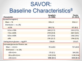 SAVOR:
Baseline Characteristics8
30
 
