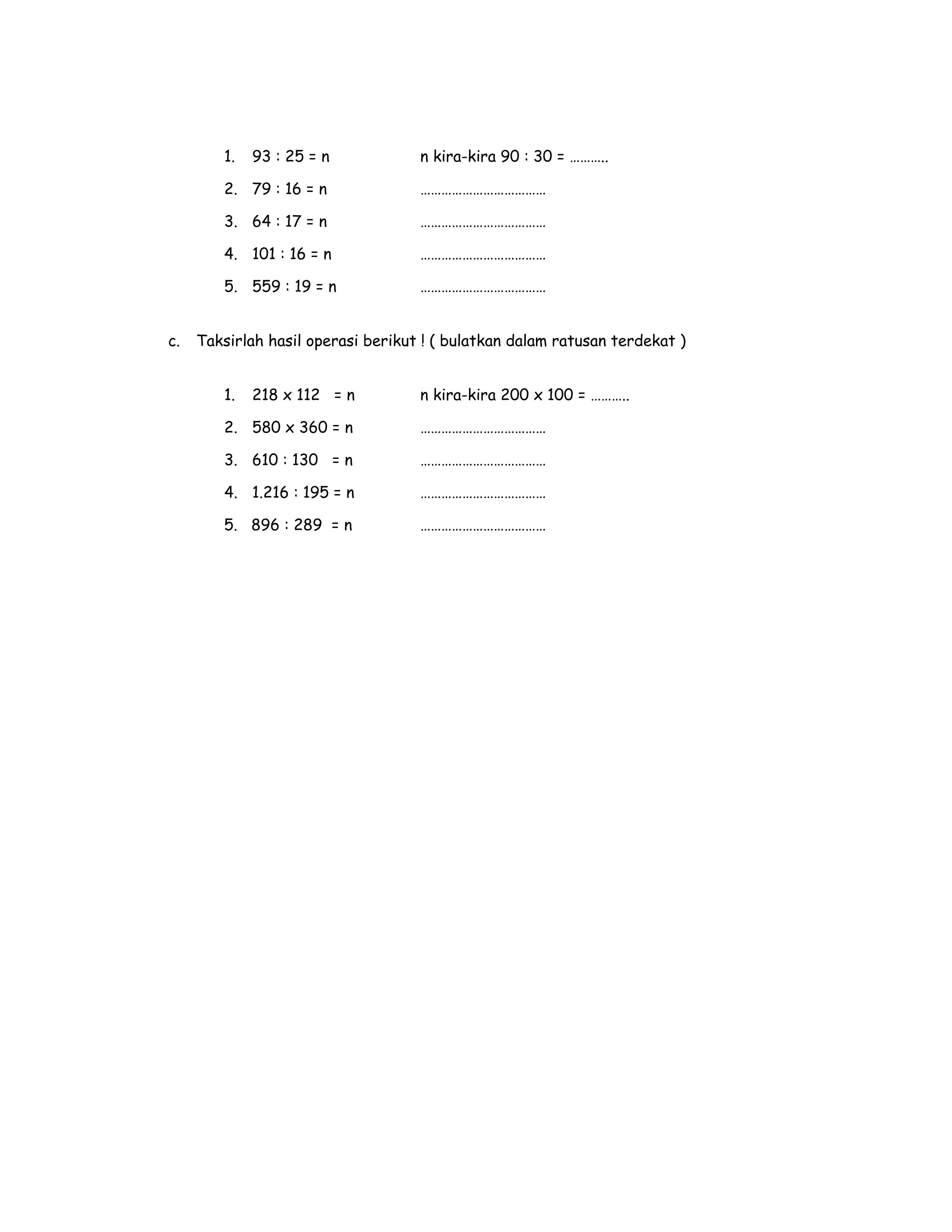 Materi Matematika Bab 1 Bilangan Bulat Kelas 5 | DOC