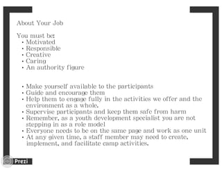 Youth Specialist Training