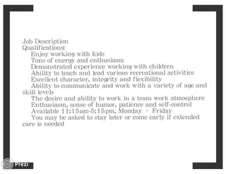 Youth Specialist Training