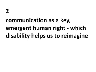 'Culture and Human Rights: A Critical Disability Perspective' | PPTX