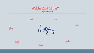 Zahlen 0 bis 6 apprendre | PPT