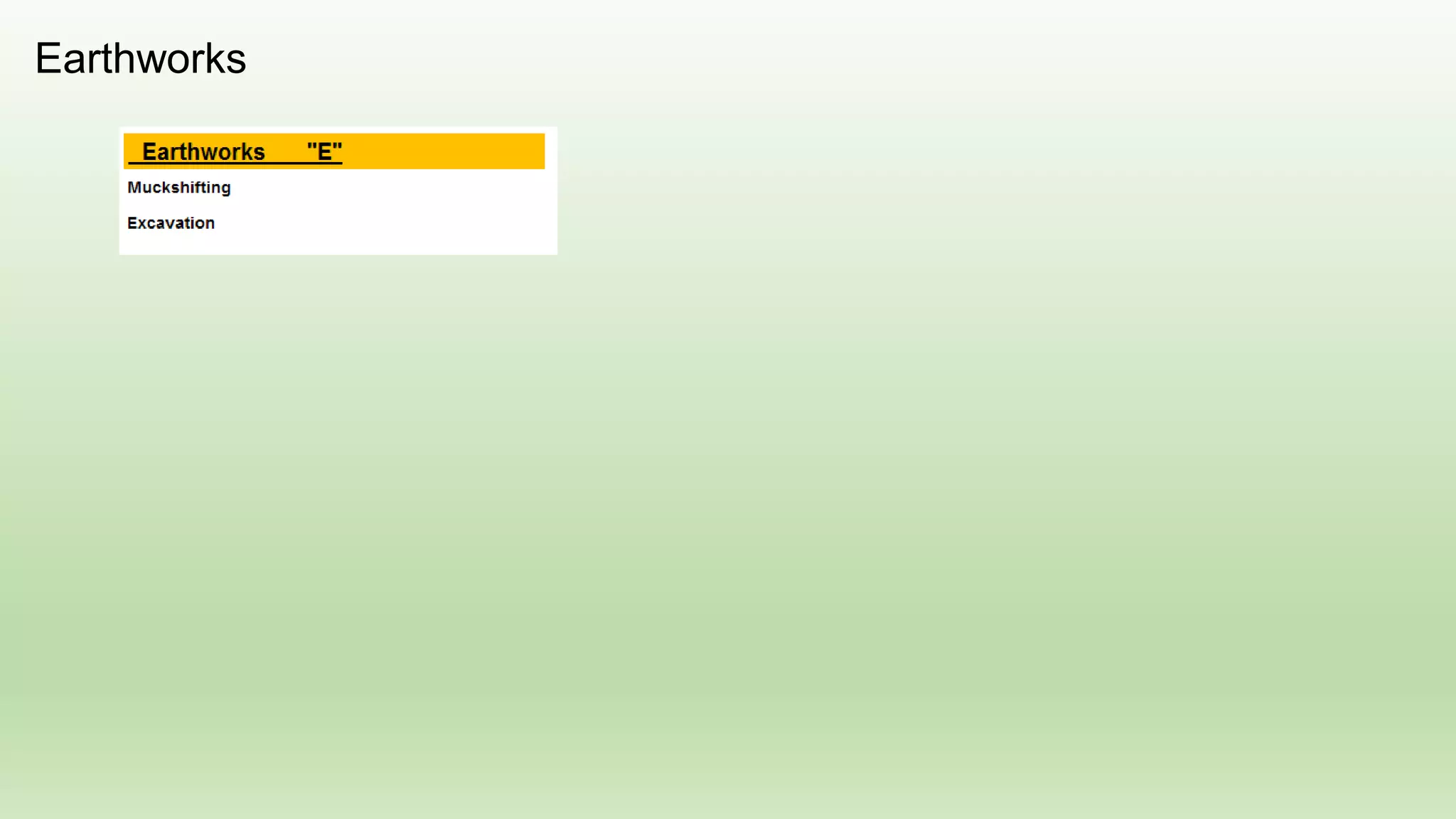 Excavator with Hydraulic Rock-breakerEarthworks
 