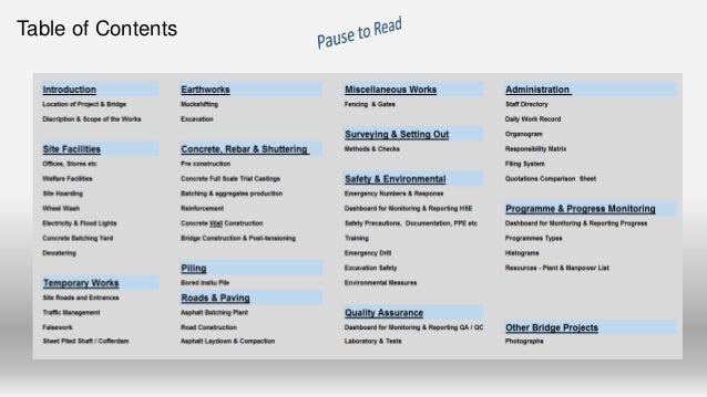 project execution plan for bridge construction project execution plan