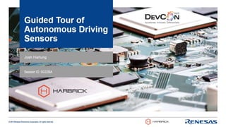 Guided Tour of Autonomous Driving Sensors