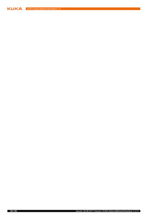 24 / 25 Issued: 29.08.2017 Version: KUKA.OptionalNetworkInterface 1.0 V1
KUKA.OptionalNetworkInterface 1.0
 