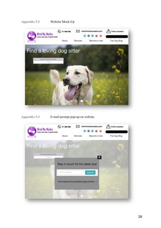 28
Appendix 5.2 Website Mock-Up
Appendix 5.3 E-mail prompt pop-up on website
 