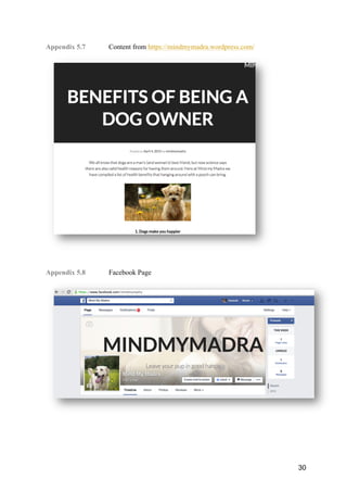 30
Appendix 5.7 Content from https://mindmymadra.wordpress.com/
Appendix 5.8 Facebook Page
 
