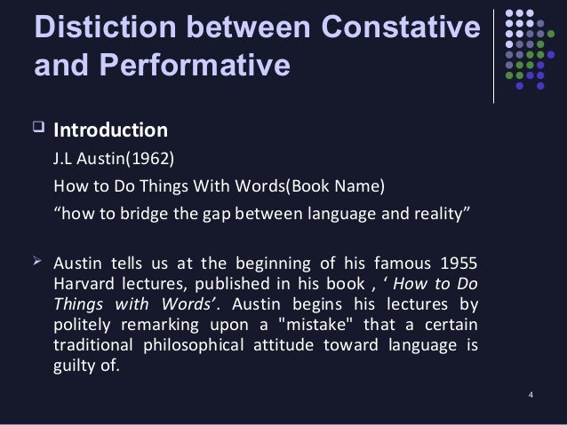 Performative And Constative Examples – SSMSR