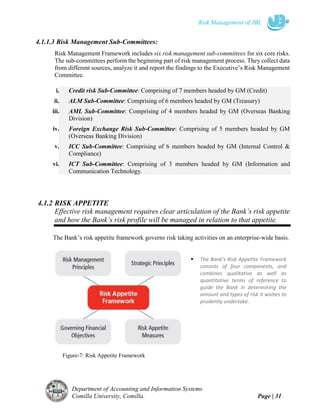 Internship Report on Risk Management Assessment of JBL | PDF