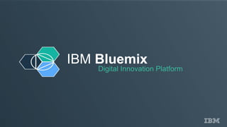 IBM Bluemix
Digital Innovation Platform
 