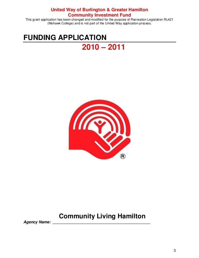 CLH UNITED WAY Grant Application