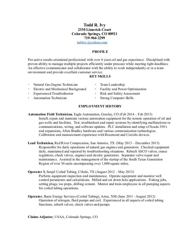 it technician resume