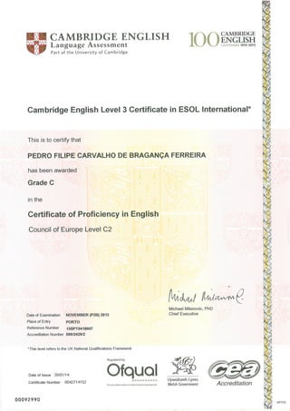 Cambridge University - Proficiency in English
