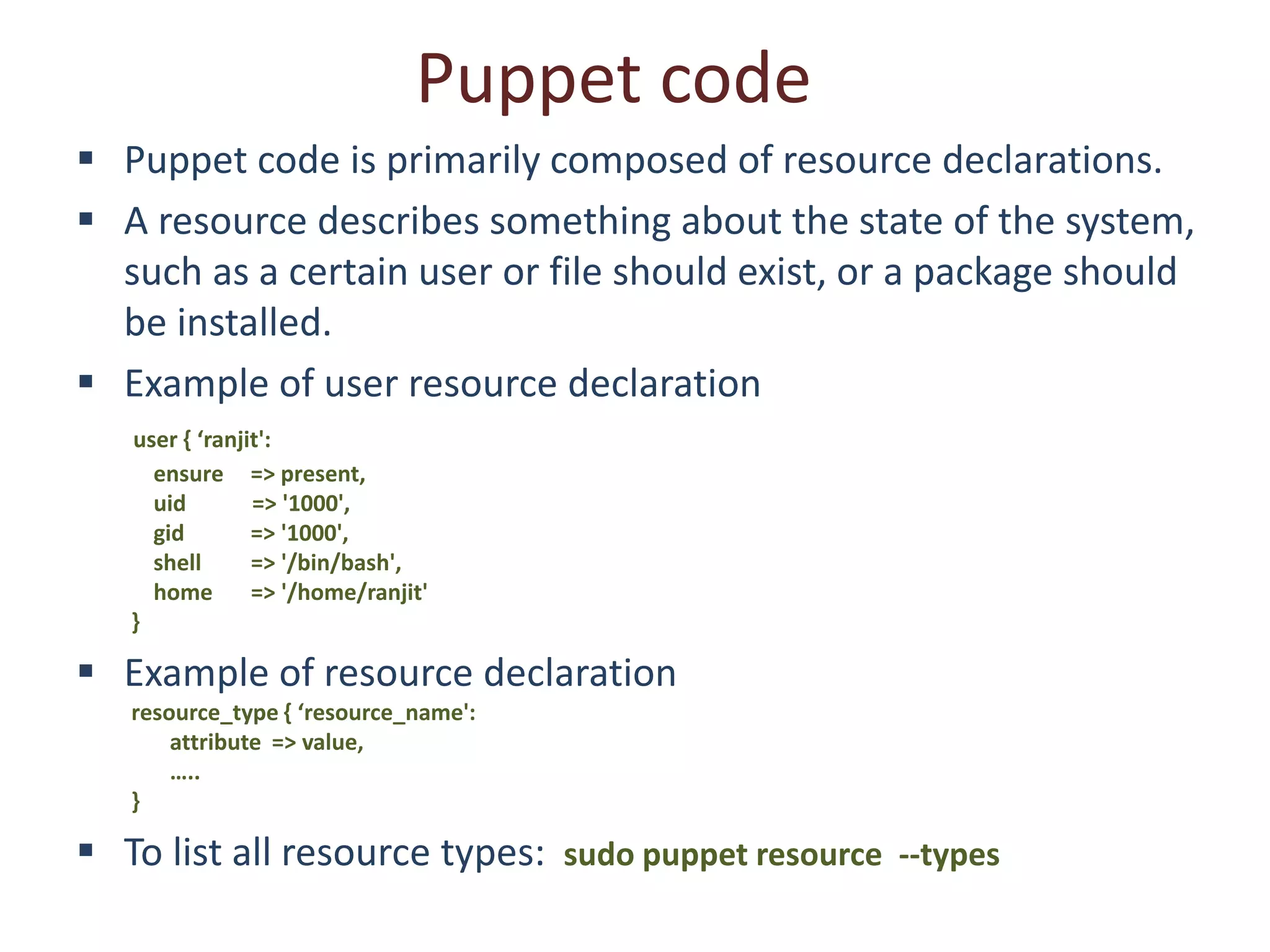 Installaling Puppet Master and Agent PPT