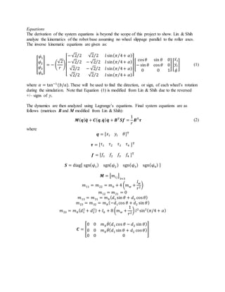 01 Mecanum Project Report | DOCX