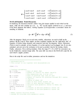 01 Mecanum Project Report | DOCX | Physics | Science