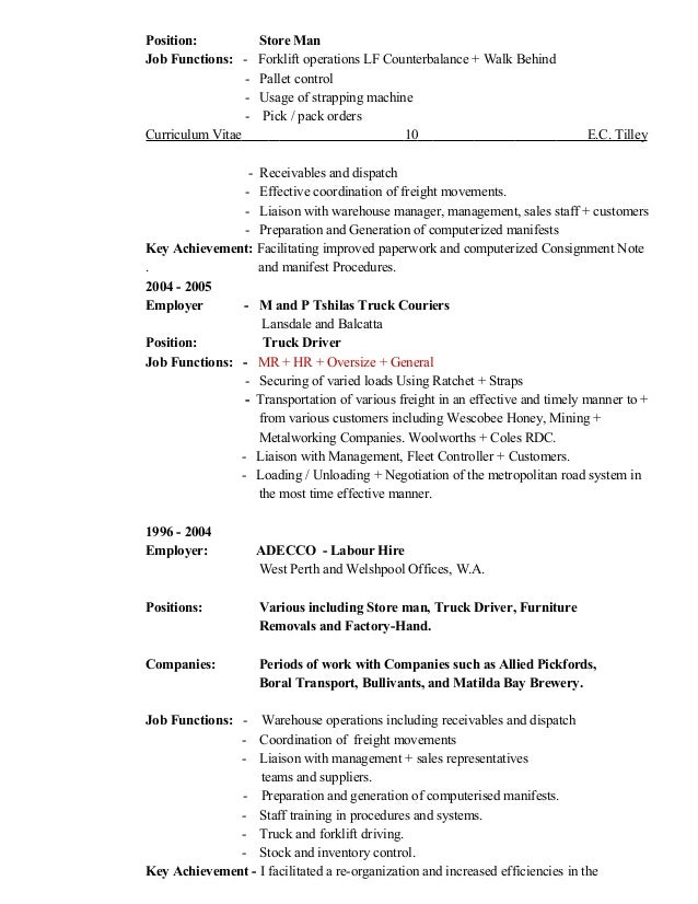 courier resumes