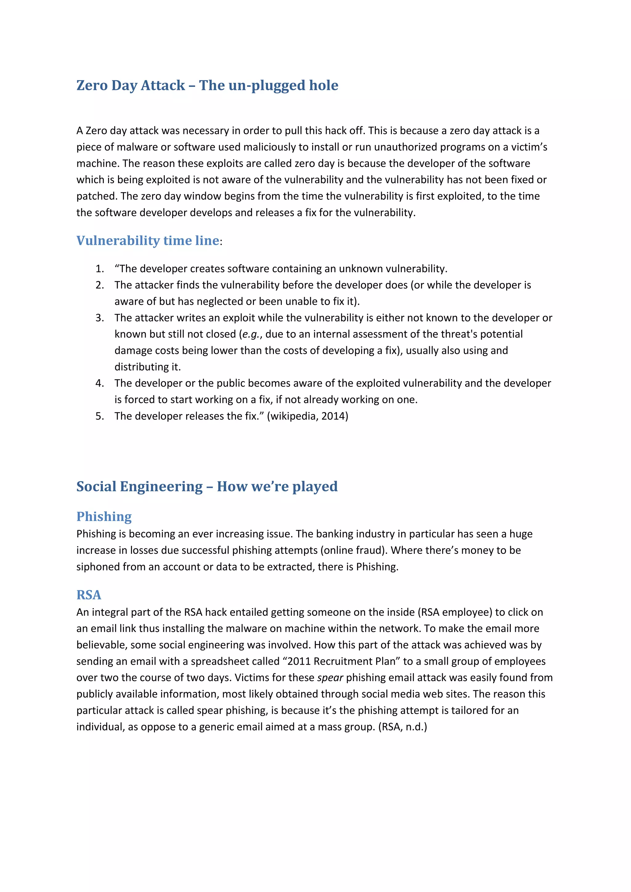 Analysis of RSA Lockheed Martin Attack | PDF