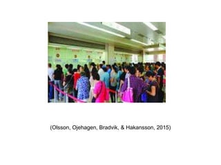 (Olsson, Ojehagen, Bradvik, & Hakansson, 2015)
 