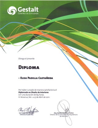 Diplomado de Interiores_Elisa Padilla 2011