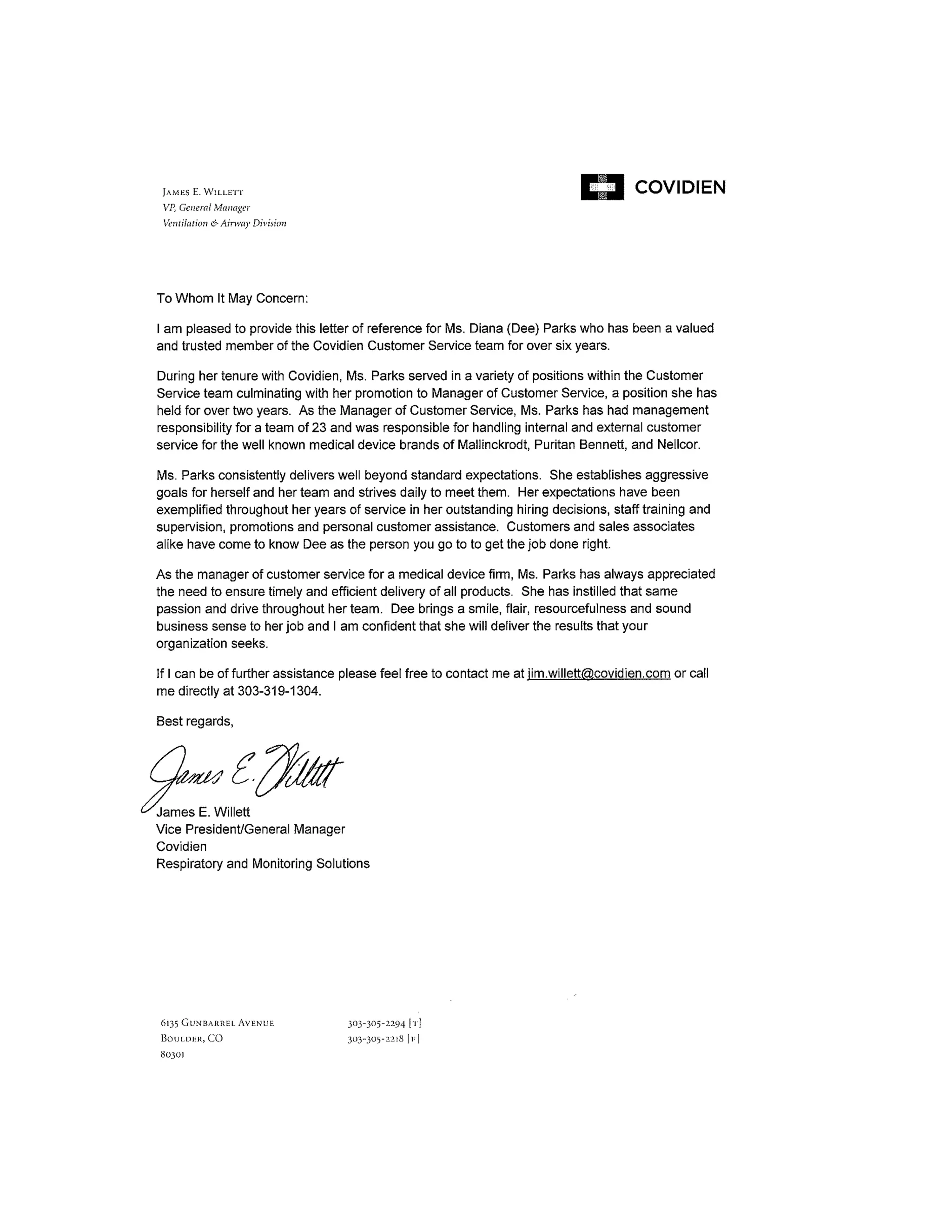 DParks Letter of Reference_JWillett | DOC