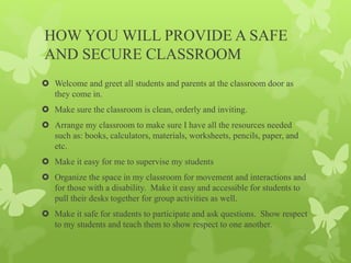 Secure Classroom WELCOME NEW STUDENTS Assignment 2 wk 2 | PPTX