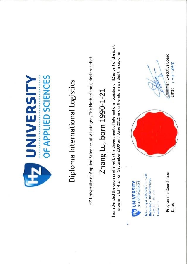 HZ Diploma International Logistics