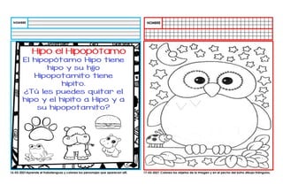 16-03-2021Aprende el trabalenguas y colorea los personajes que aparecen allí. 17-03-2021 Colorea los objetos de la imagen y en el pecho del búho dibuja triángulos.
 