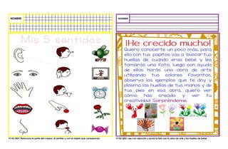 19-03-2021 Relaciona la parte del cuerpo, el sentido y con el objeto que corresponda. 19-03-2021 Lee con atención y envía la foto con tu obra de arte y tus huellas de bebé.
 