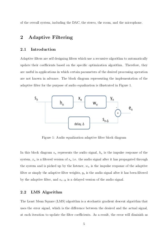 Audio Equalization Using LMS Adaptive Filtering