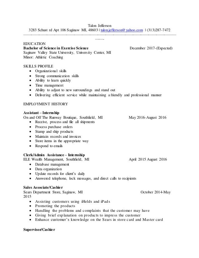 general resume skills
