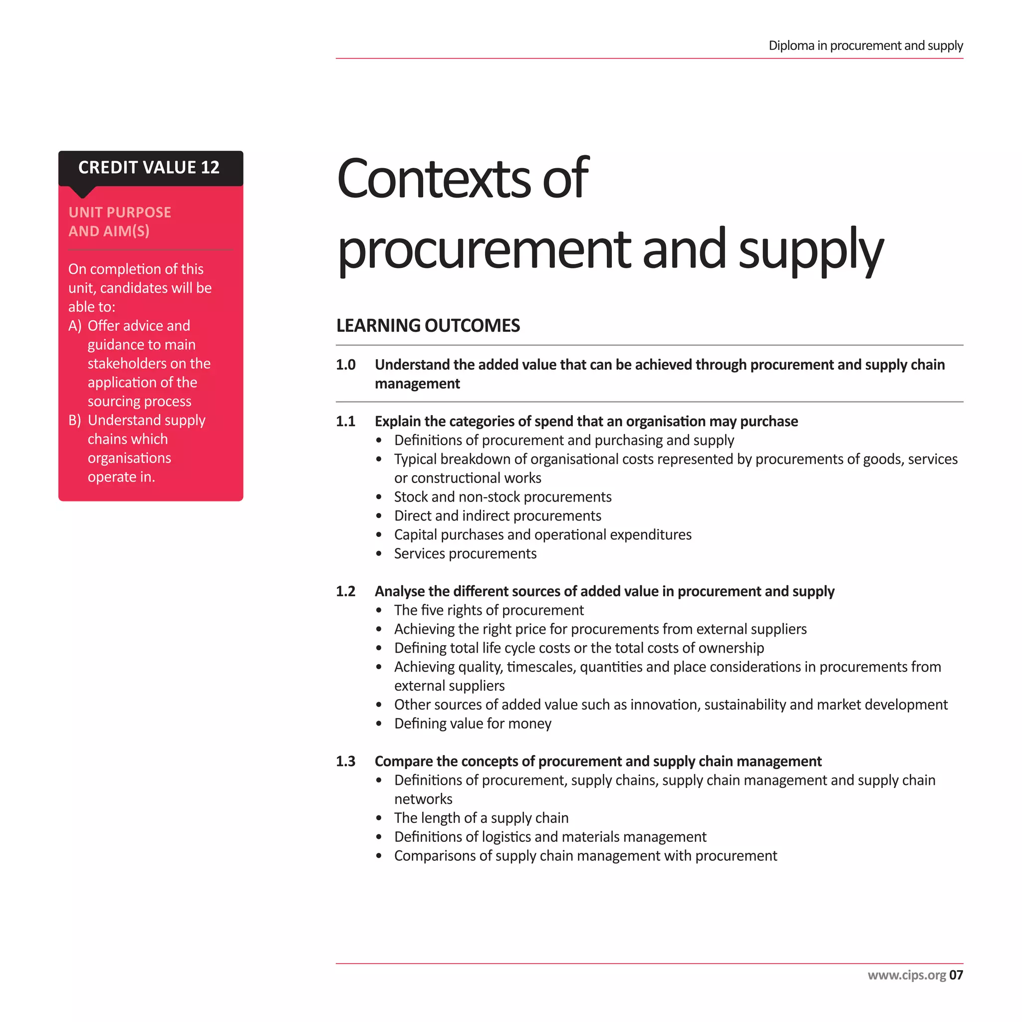 CIPS - Diploma Guide | PDF