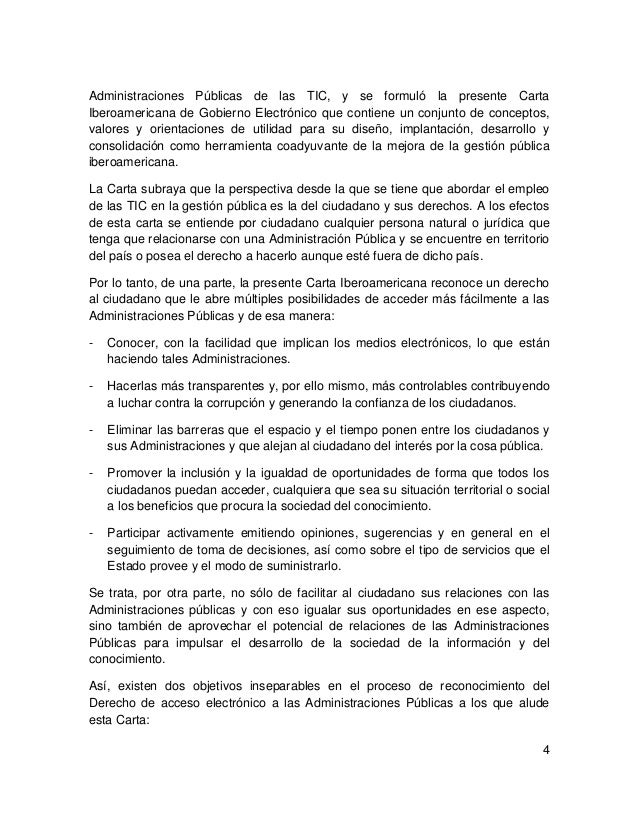 Carta iberoamericana de gobierno electrónico