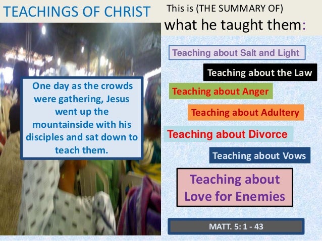an analysis of teachings of jesus The fourth canonical gospel of john differs significantly from the synoptics in terms of christology, which is the field of study within christian theology which is concerned with the nature of jesus the christ, in particular, how the divine and human are related in his person. an analysis of teachings of jesus The fourth canonical gospel of john differs significantly from the synoptics in terms of christology, which is the field of study within christian theology which is concerned with the nature of jesus the christ, in particular, how the divine and human are related in his person.