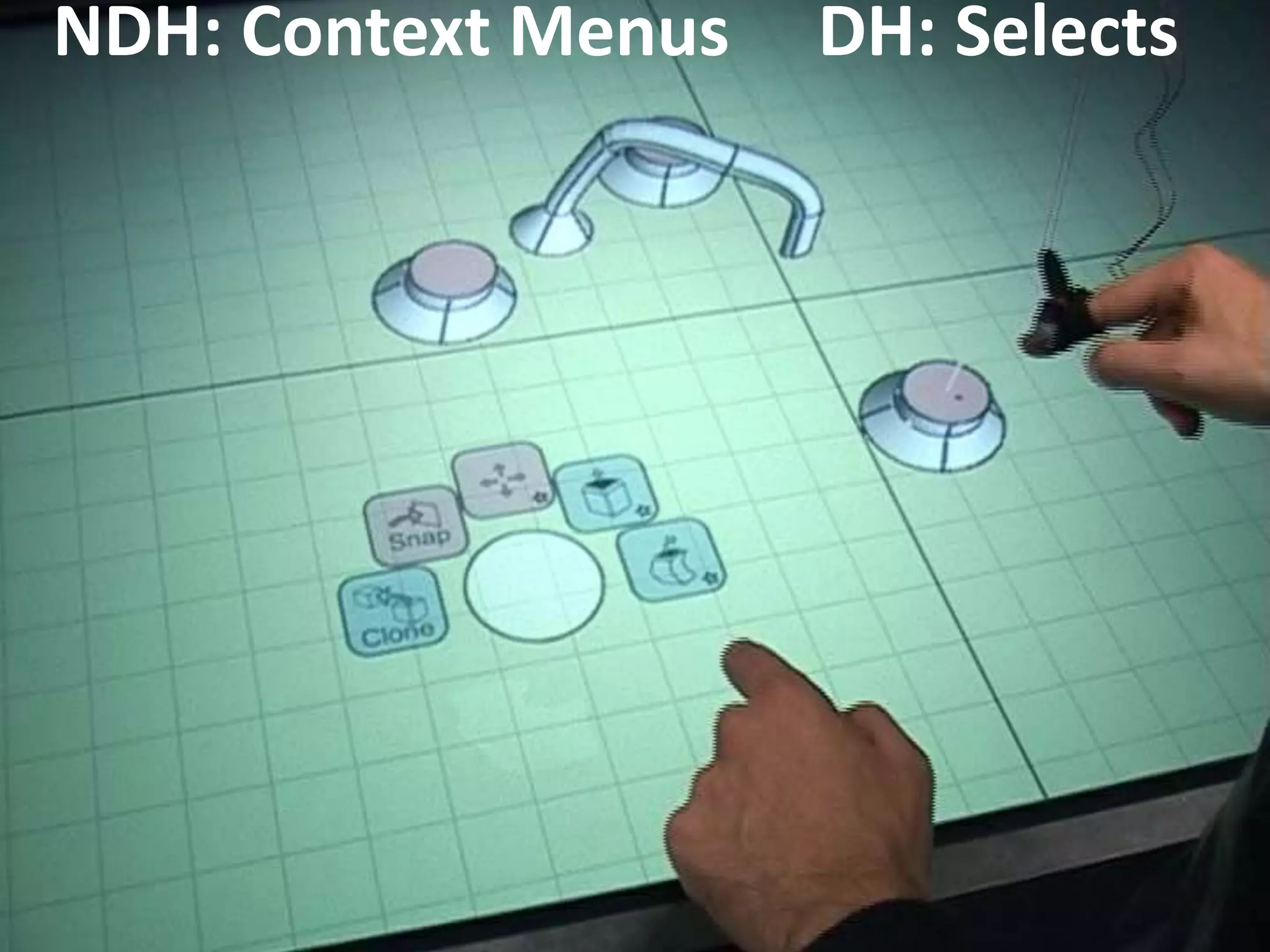 NDH: Context Menus DH: Selects
 
