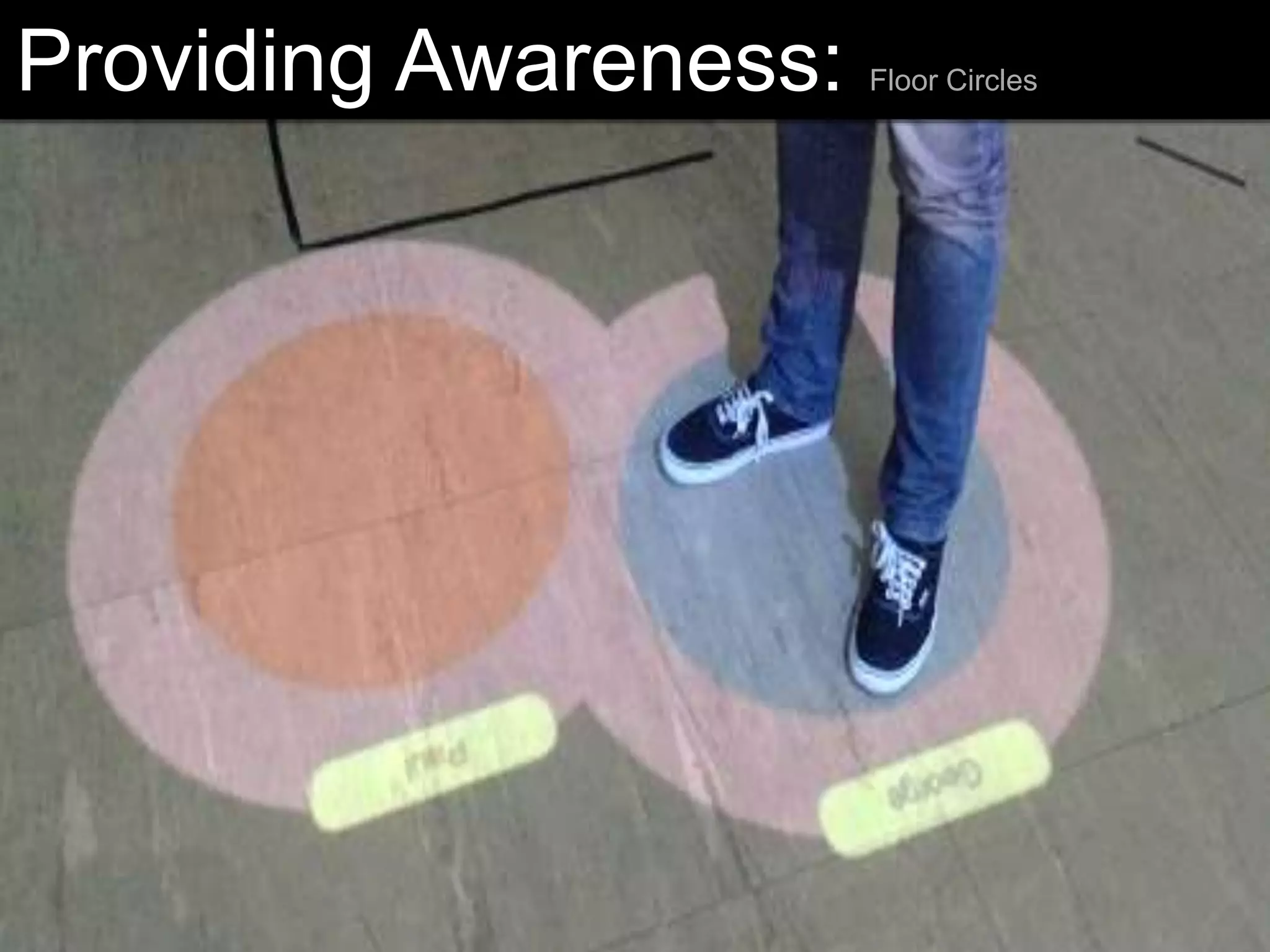 Providing Awareness: Floor Circles
 
