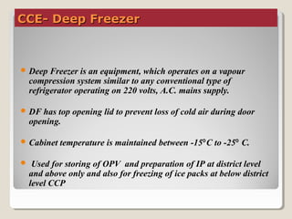 Deep Freezer In Cold Chain Cold chain equipment | PPT