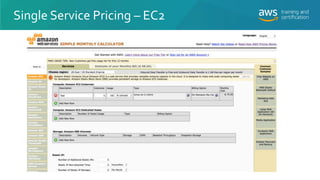 Single Service Pricing – EC2
 