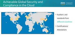 Achievable Global Security and
Compliance in the Cloud
• Auditors and
standards from
different countries
• Certifications/...