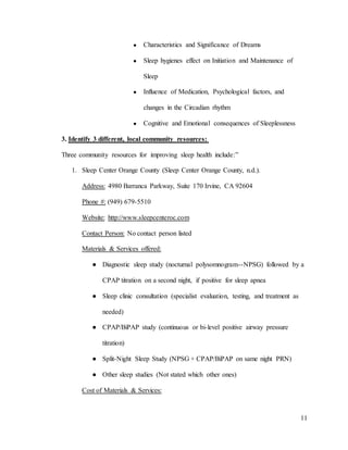 CORRECTED CURRICULUM SLEEP HEALTH HSC 440 | PDF
