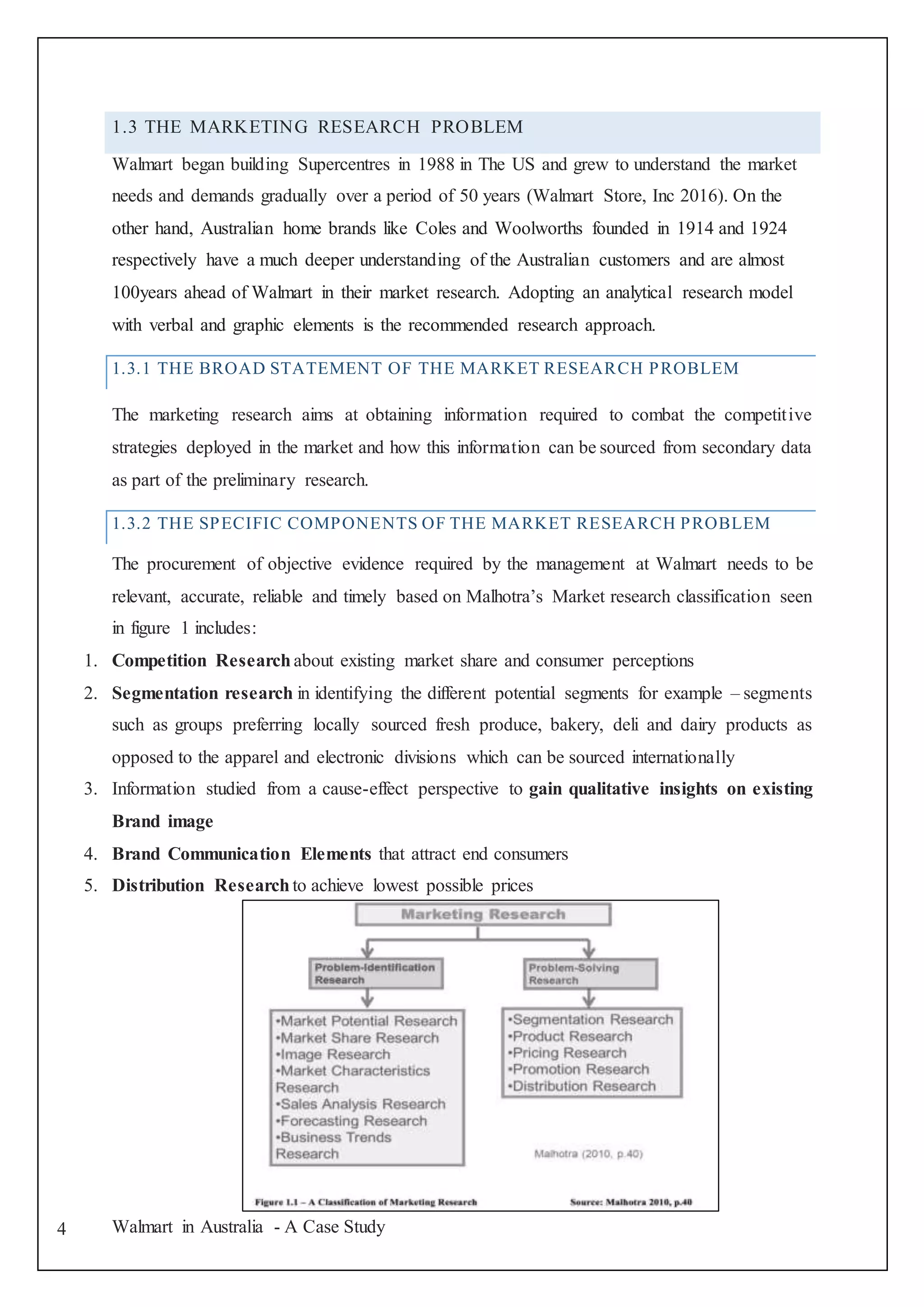 Marketing Research - Walmart A Case Study | DOCX
