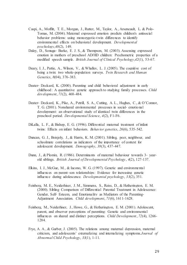 Genetic Influences On Parental Expressed Emotion A Novel Approach To Genetic Influences On Parental Expressed Emotion A Novel Approach To